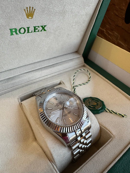ROLEX DATEJUST 41 SILVER DIAL